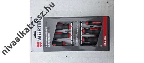 Csavarhúzó készlet ( Red Stripe würth ) 6 db